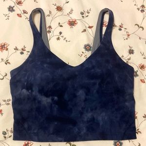 Lululemon Align Tank Sz 8 Like New Diamond Dye Asphalt Grey True Navy